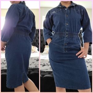 Denim Midi Dress